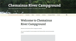 Desktop Screenshot of chemainusrivercampground.com