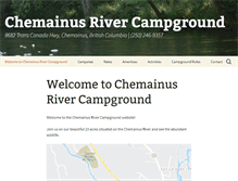 Tablet Screenshot of chemainusrivercampground.com